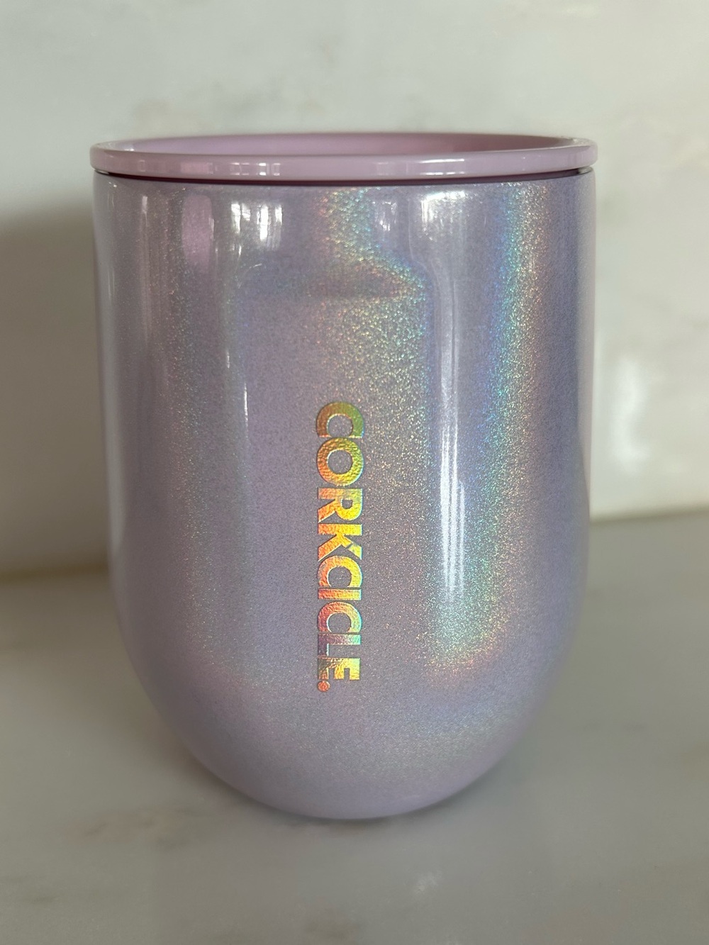 Corkcicle 12oz Stemless Wine Cup Lavender Unicorn Magic